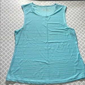 Sleeveless Aqua Top